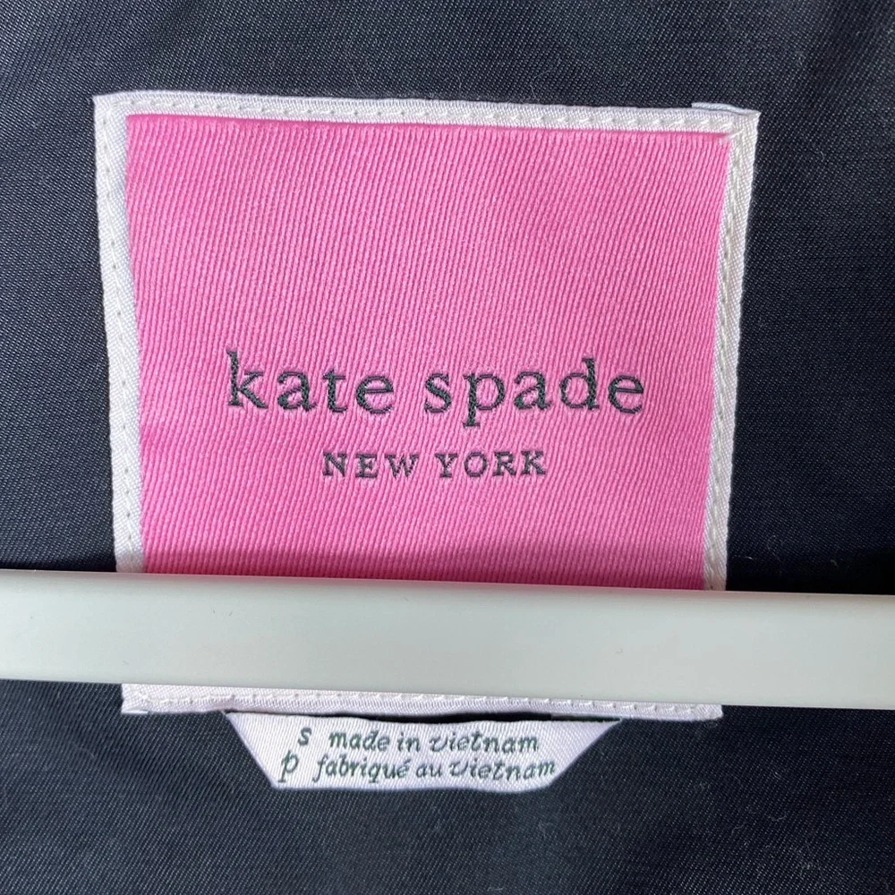 Kate‎ Spade Women'’s  Single Breasted Hooded Cotton Trench Coat